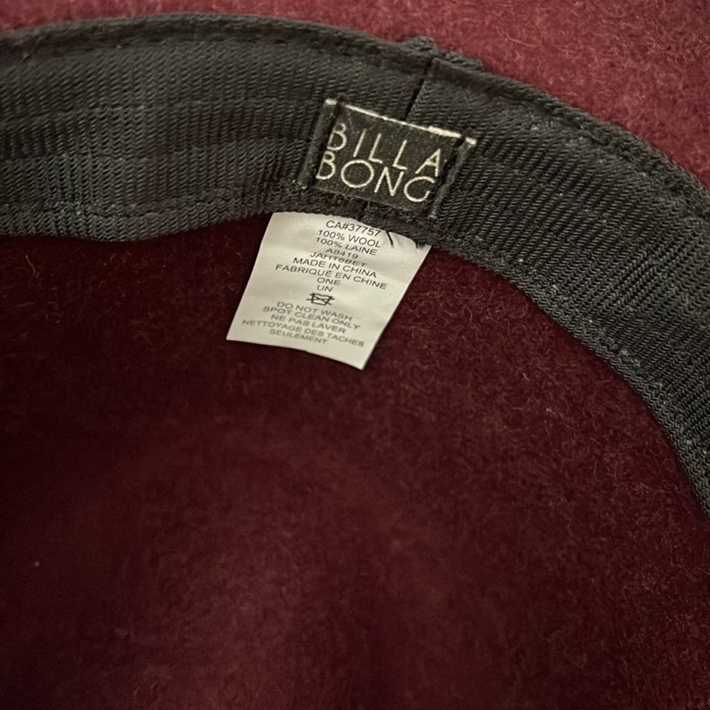 Billabong Better over here Fedora hat maroon - Picture 5 of 6